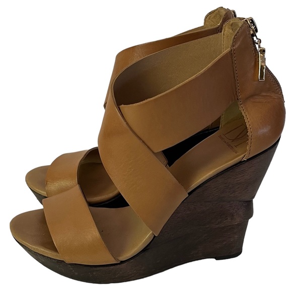 Diane Von Furstenberg Tan Wedges - Picture 2 of 8